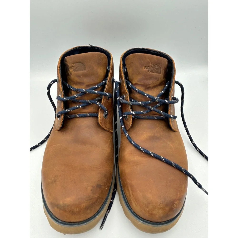 The North Face Ballard Chukka Mens 10 Brown Waterproof Leather Boots NF00CM78